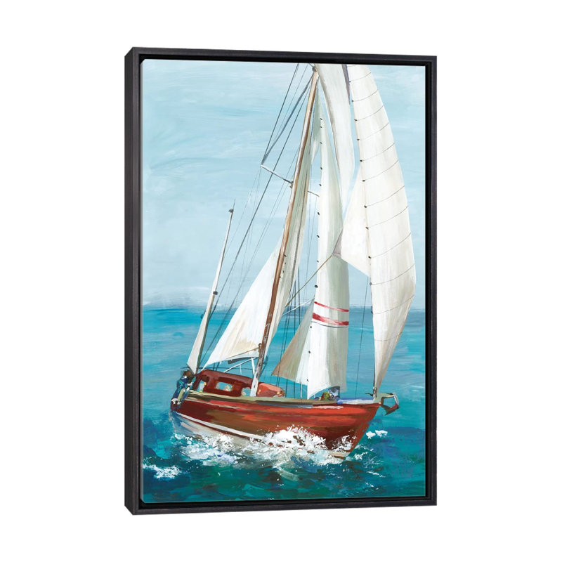 "Simple Sail II" par Allison Pearce, reproduction d’art, Pas de tapis, H 40 po x l 26 po x P 1,5 po