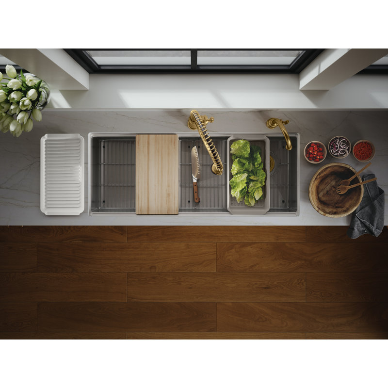 Strive® 44 In. Undermount Single-Bowl Workstation Kitchen Sink