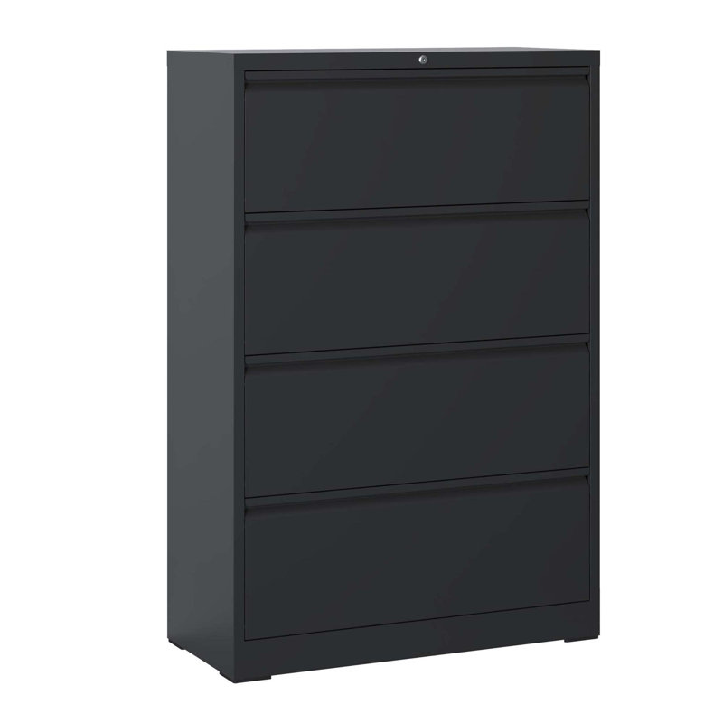 High - Quality 4 - Drawer Lateral File Cabinet with Lock for Home and Office Use, Ensuring Secure and Efficient Storage