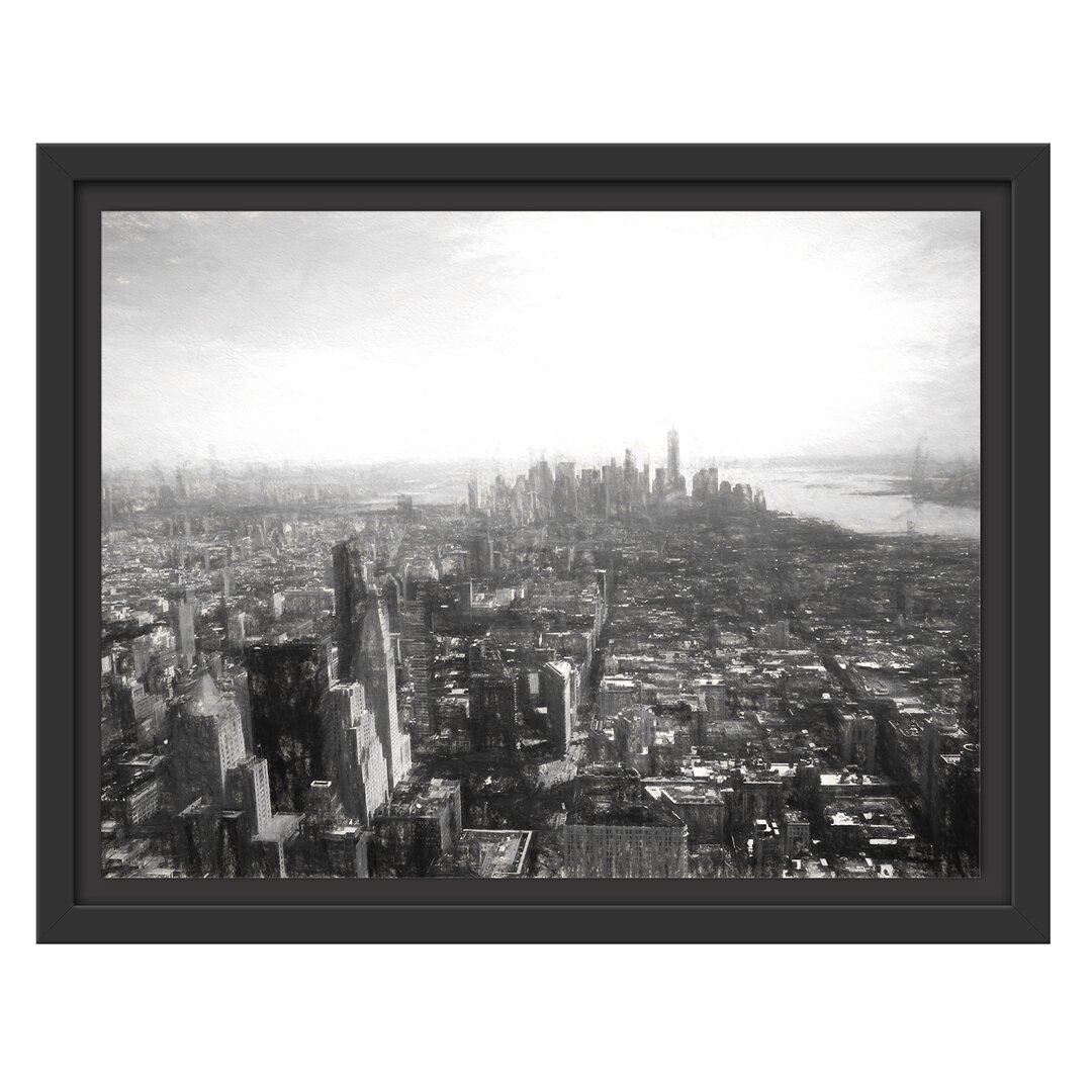 Gerahmtes Wandbild New York City Panorama Kunst