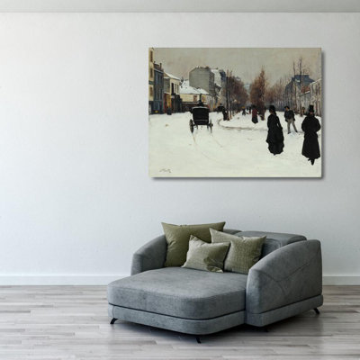 Boulevard de Clichy Under Snow