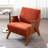 Kyajah 27.5" W Chenille Solid Wood Armchair-2054238651