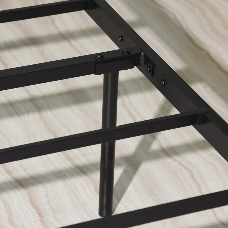 Clementi Metal Slat Bed, Twin, Black