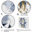 «Blue and Gold Giraffe Portrait I - Girafe», art mural-879142460-879142455-879142432