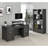 Dylan Weathered Grey 4-Shelf Storage Bookshelf-1473191852