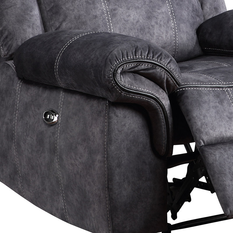 Fauteuil inclinable en granite JIMNY Domino, Gris, Motorisé - Télécommande