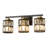 Arkin 3- Light Dimmable Bathroom Vanity Light With Cylinder Bilayer Crystal Shade-1122309900