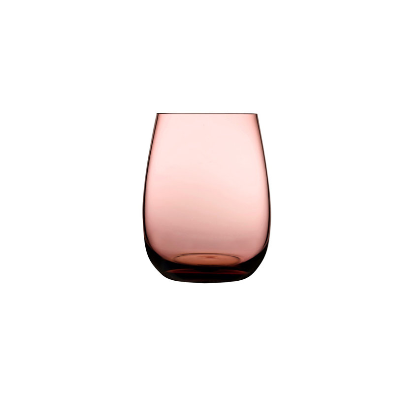 Colored U Crystal Drinking Glass, Caramel