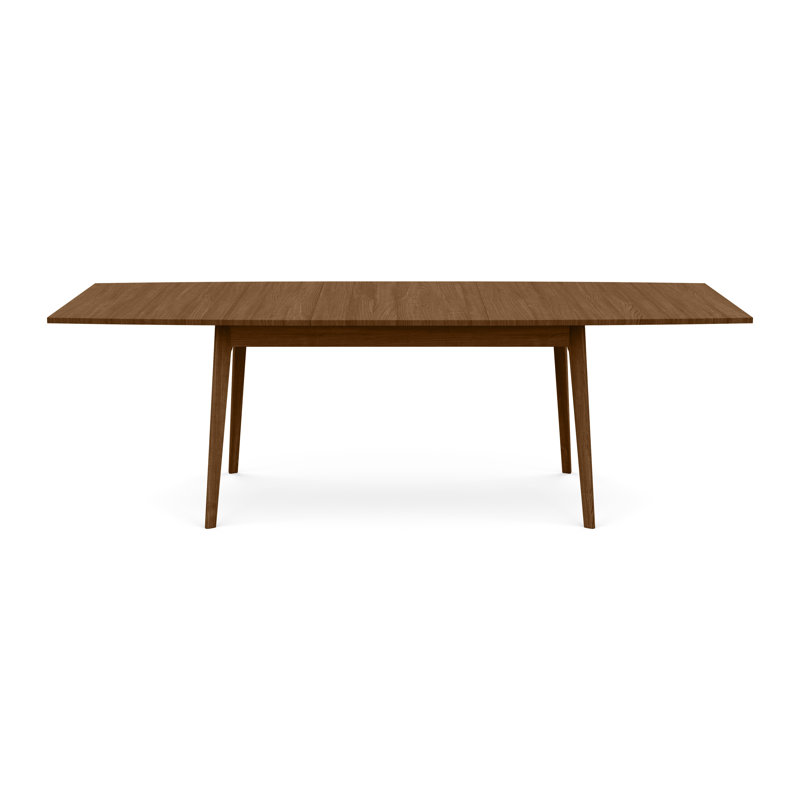 Catalina Four Leg Extension Table, 60" L x 40" W, Natural Walnut