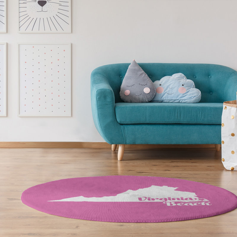 Chenille Indoor Rug, Round 5'