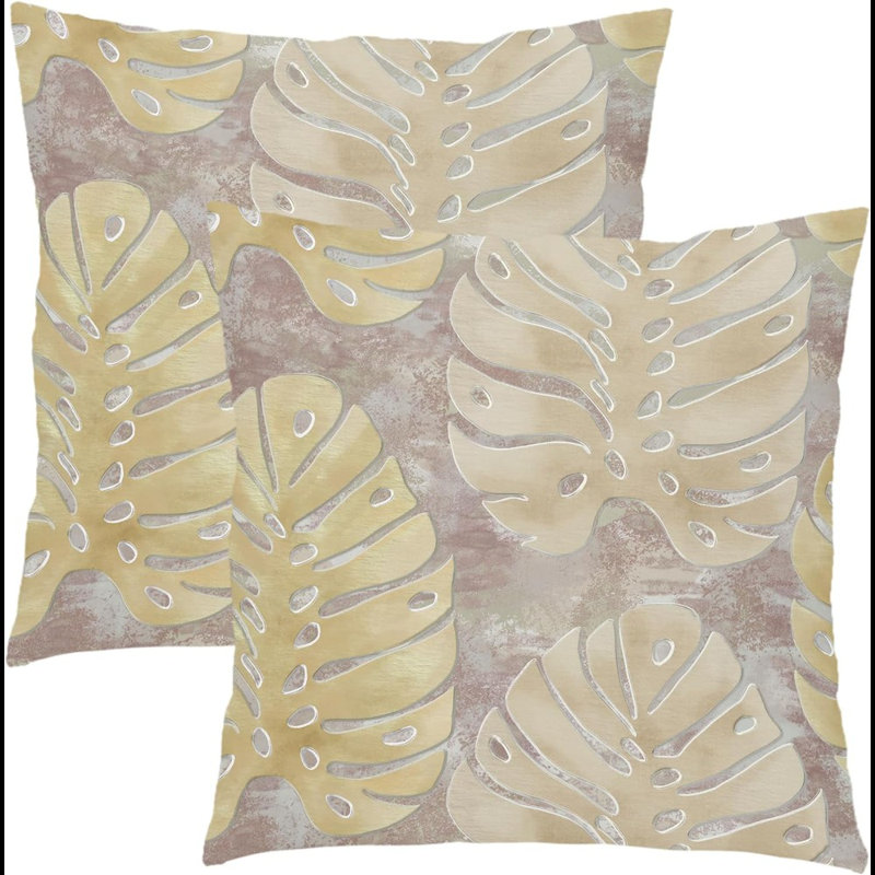Gold Leaf Pillow Covers
