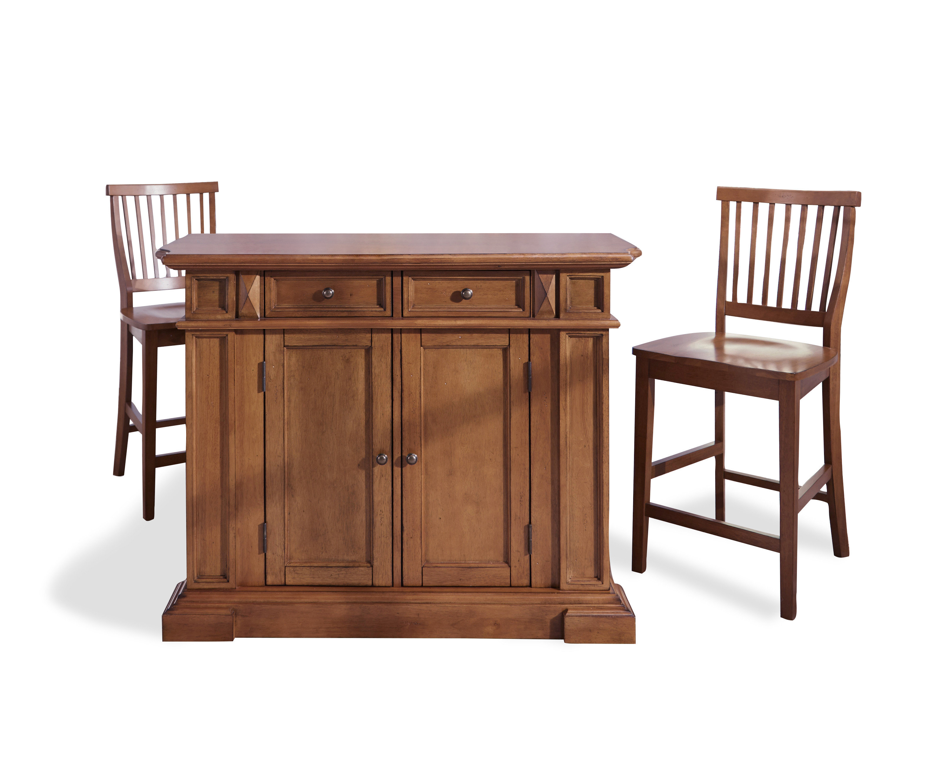 Darby Home Co Mattice 49.75'' Wide Kitchen Island Set & Reviews Wayfair