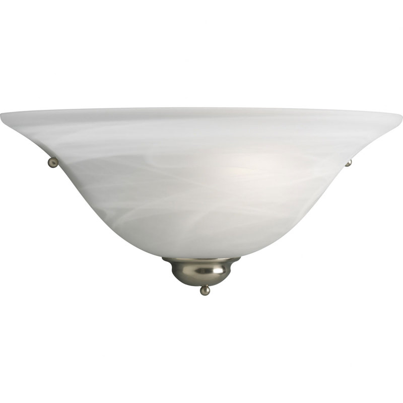 Estela 1 - demi-lune légère, Verre blanc, Nickel brossé