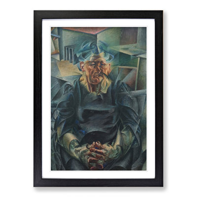 Portrait of a Man by Umberto Boccioni - Framed Print