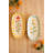 SET OF TWO CERAMIC PLATTERS - FLOWERS