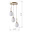 Luminaire suspendu sphère en métal 3 lumières-426681816