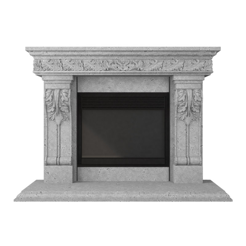Bonaparte Fireplace Surround, Old World/Gray