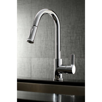 Kingston Brass Continental Single-Handle Pull-Down Kitchen Faucet