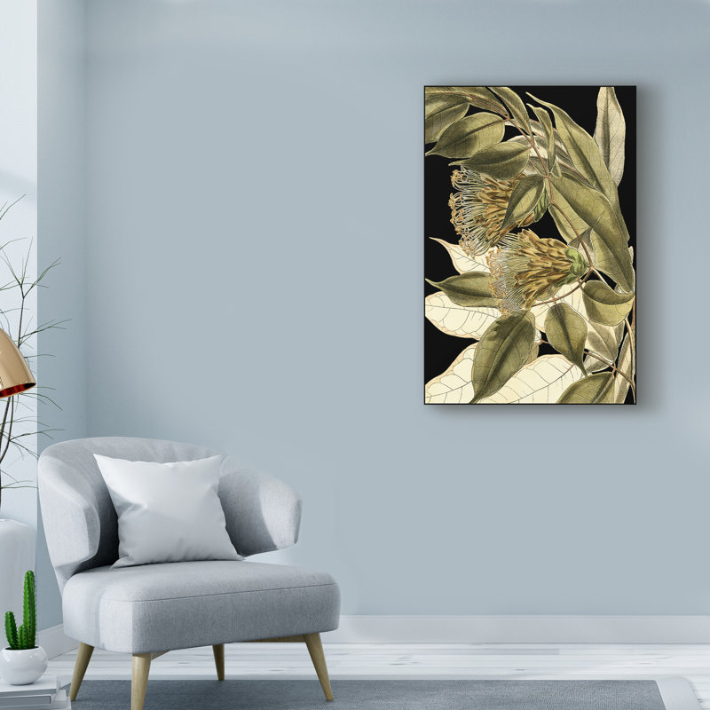« tranquil tropical leaves vi », reproduction d’impression sur toile tendue, H 32 po x l 22 po x P 2 po