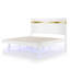 Lit plateforme Clemson avec éclairage sous le lit-108258832-108258831