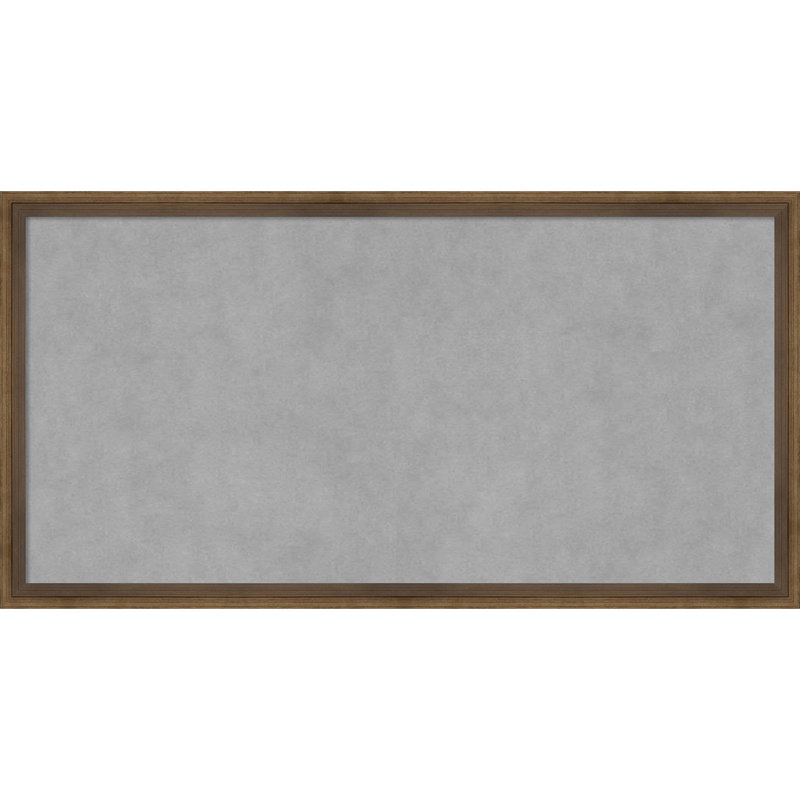 Tableau magnétique encadré bronze clair Lucie, H 13 po x l 25 po