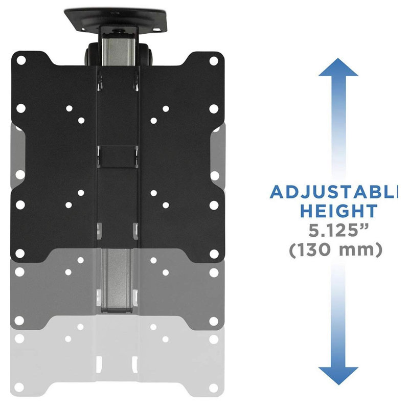 Support pour télé ZezZZap d'extérieur rétractable pour l'extérieur, réglable en hauteur, pour 17 à 37 po, peut supporter 44 lb