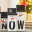 Décoration de table de Noël bonhomme de neige