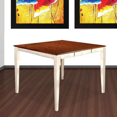 Table de salle à manger en bois massif cerise à hauteur de comptoir royst