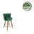Pedra Swivel Velvet Bar Stools-190124650