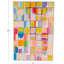 Cole et toile grise ombrée carrée Pop Art géométrique salon encadré avec cadre blanc
