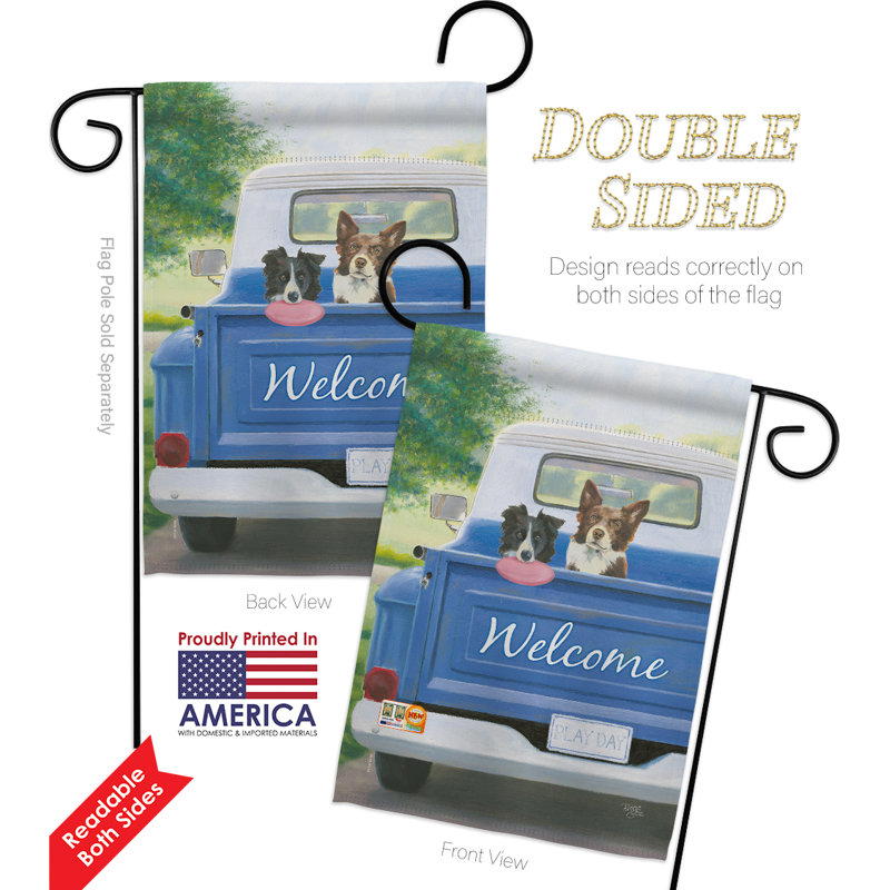 Double Sided 18.5'' H x 13'' W Polyester Animal Flag Set