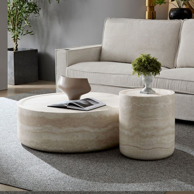 Round Coffee Table Set (Set Of 2) by Brayden Studio