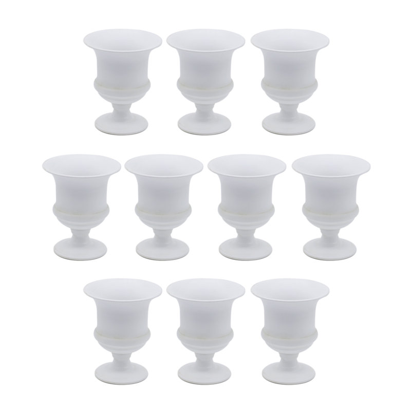 Hayott Metal Table Vase, White