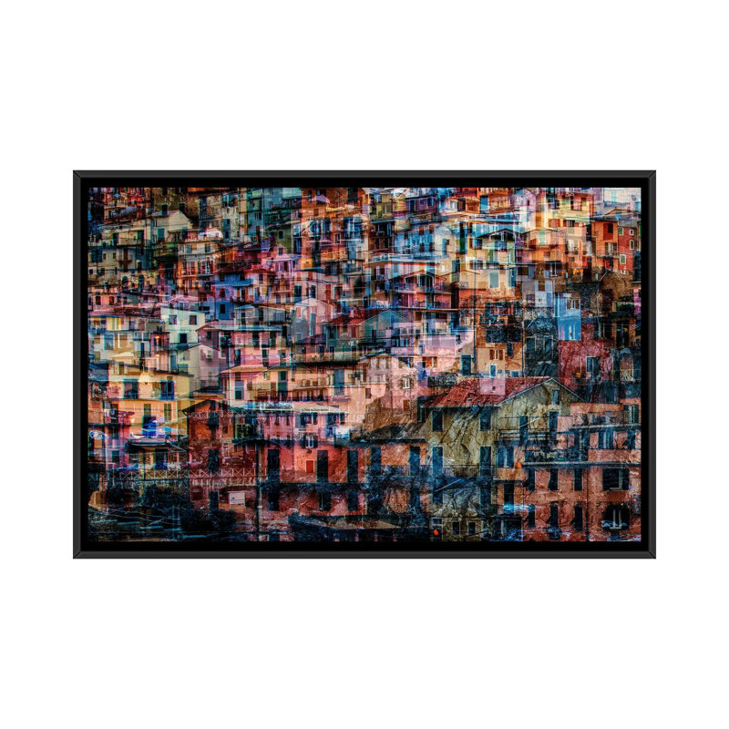 Manarola 1 by Massimo Della Latta - Floater Frame Print on Canvas