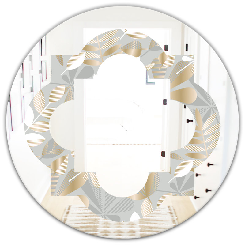 Miroir mural Whirl Abstract Design I, H 23,6 po x l 23,6 po
