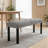 Modern Tufted Linen Dining Bench-1168663900