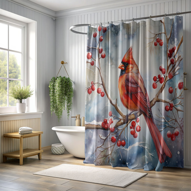 Rideaux de douche standard 1 pièce Cardinal, H 74 po x l 71 po