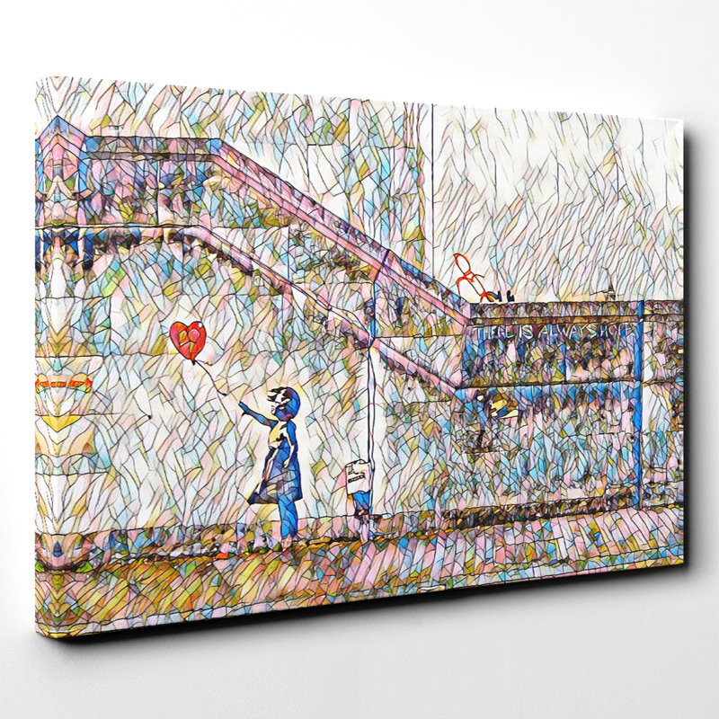 Banksy - Wrapped Canvas Print, 50cm H x 76cm W