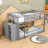 Daeveon Twin Over Twin Bunk Bed with Built-In Ladder-1180946311