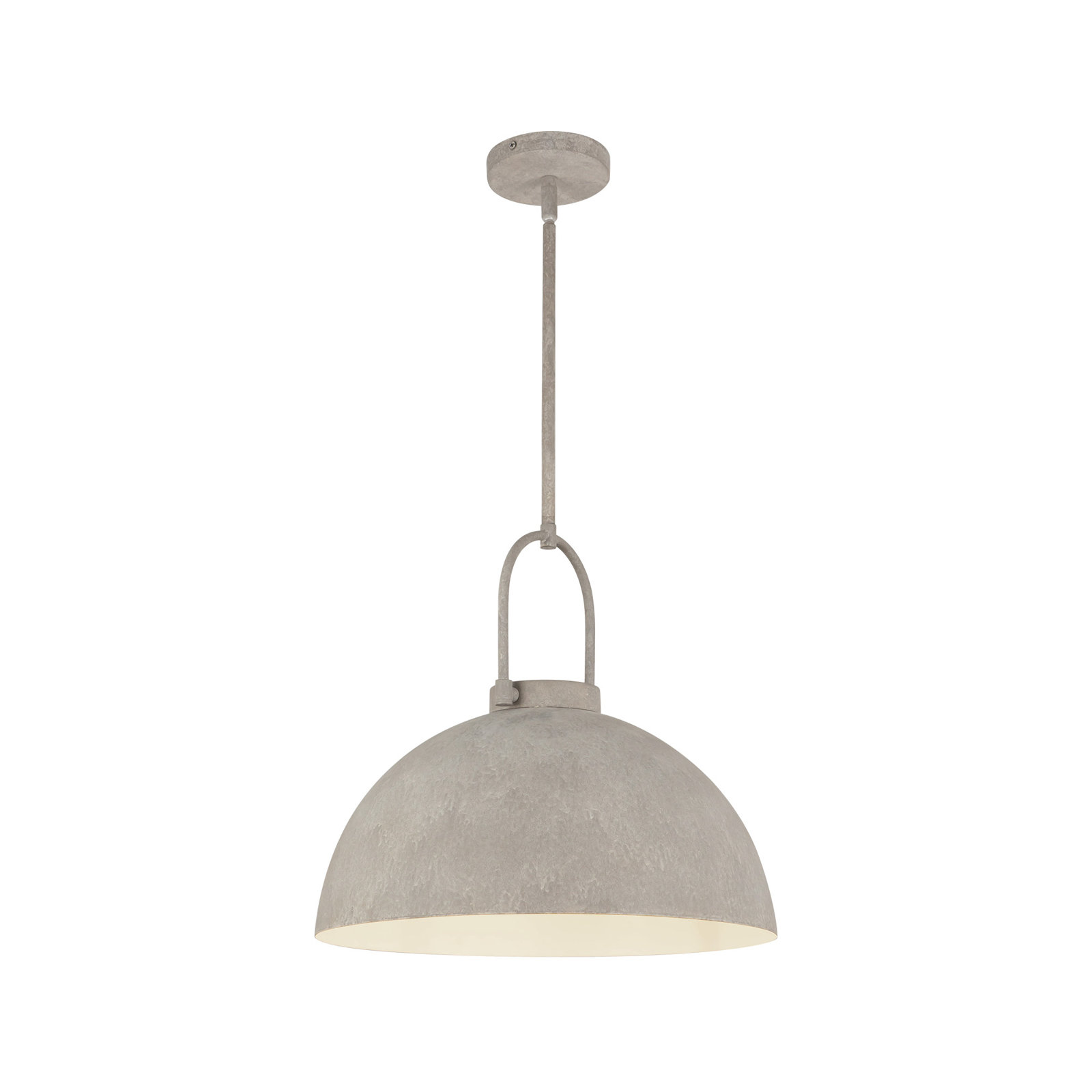 Nevada 1-Light Single Dome Pendant , Steel