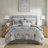 6 Piece Cotton Comforter Set Grey-114529027