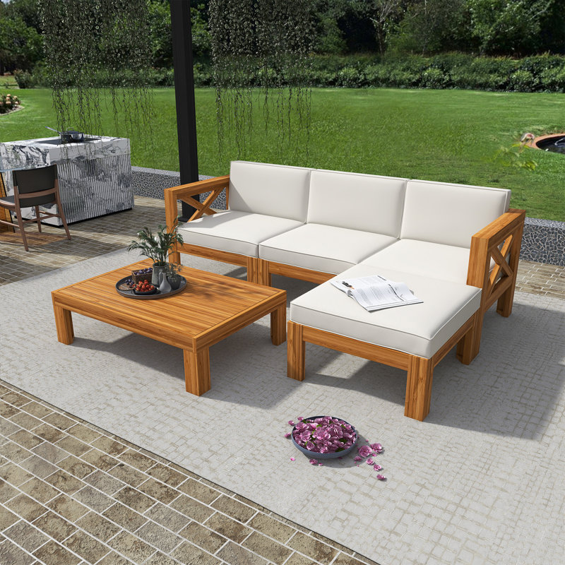Ensemble de conversation modulaire 5 pièces, Beige