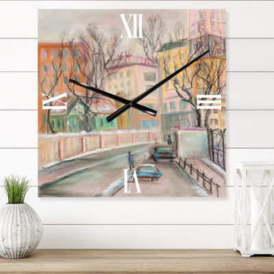 Lanes In Moscow City - Horloge murale traditionnelle