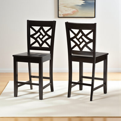 Annorah Solid Wood Counter Stool