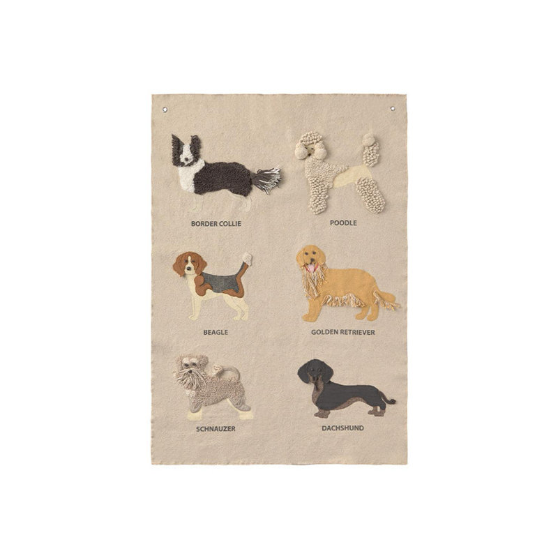 Wouf Wouf! Handmade Cotton Wall Decor