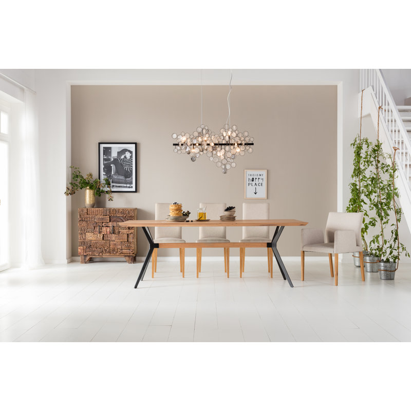 Table Downtown, 78 cm H x 220 cm L x 100 cm W, Black