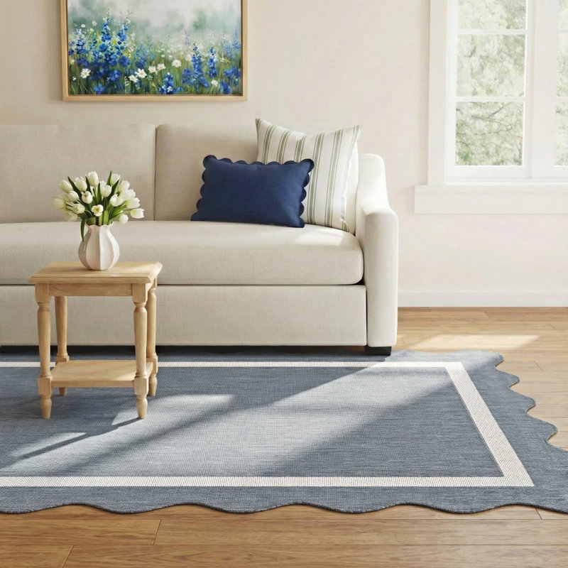 Skiles Machine Woven Rug, Rectangle 7'10.5" x 10'0.1"