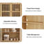 Armoire de rangement pour garde-manger avec bibliothèque réglable H 72,8 po x l 63 po-362478715
