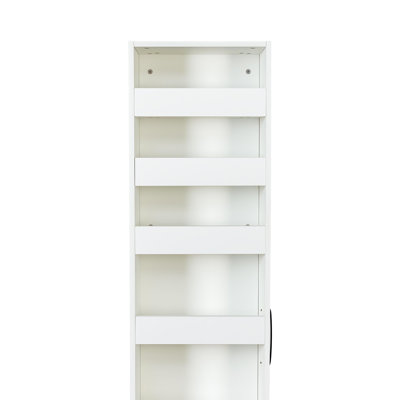 7 Tier Multi-Functional Pull-Out Multi-Tier Storage Single-Sided Open Shelf For Kitchen, Living Room & Narrow Spaces