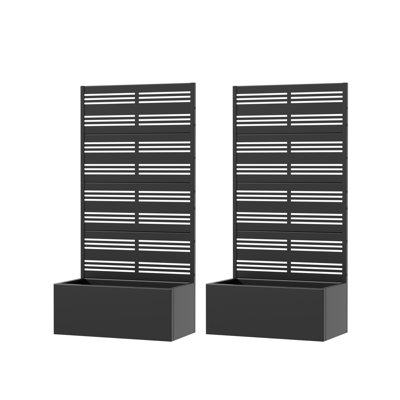 Boîte à fleurs en pin H 59 po x l 30 po Pine